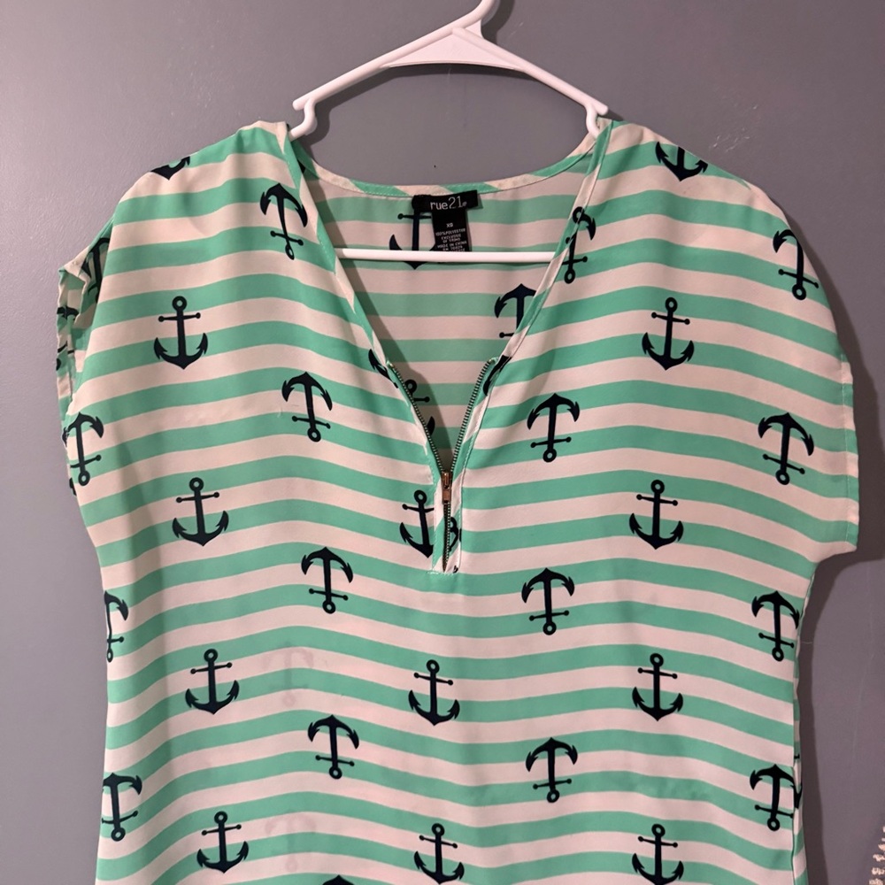 Anchor Print Blouse - Picture 2 of 8